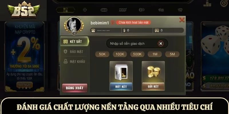 Đánh giá chất lượng nền tảng qua nhiều tiêu chí